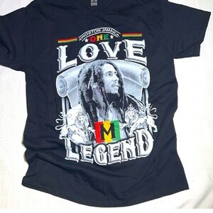 One Love Legend Graphic Short Sleeve Tee - Black